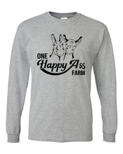 Load image into Gallery viewer, One Happy Ass Farm Outline Logo Long Sleeve T-shirts

