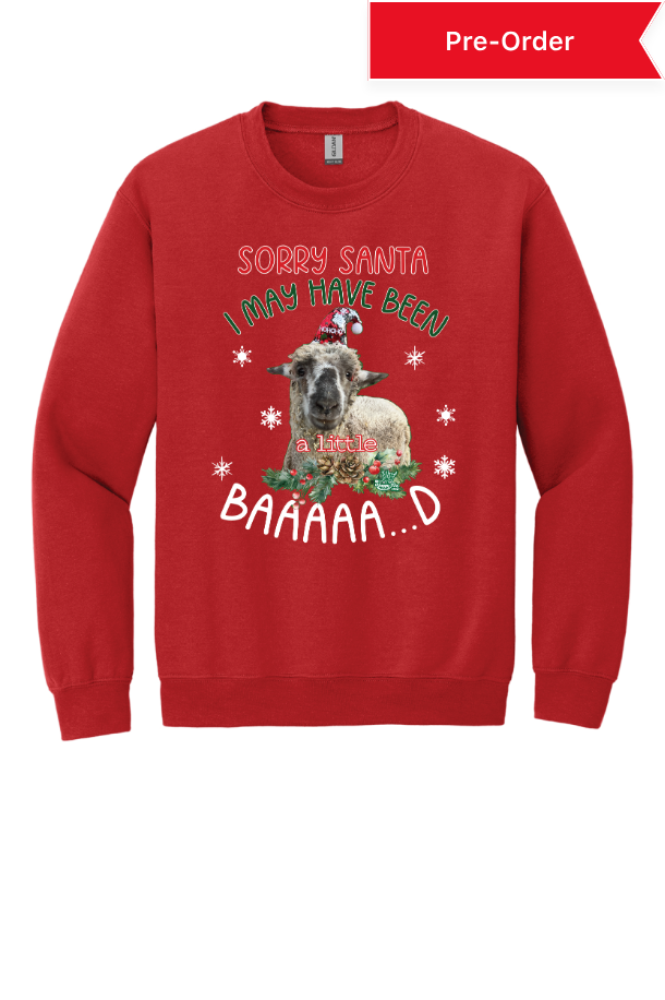 Sorry Santa crewneck sweatshirt