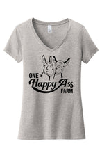 Load image into Gallery viewer, One Happy Ass Farm Outline Logo v-neck
