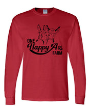 Load image into Gallery viewer, One Happy Ass Farm Outline Logo Long Sleeve T-shirts
