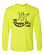 Load image into Gallery viewer, One Happy Ass Farm Outline Logo Long Sleeve T-shirts
