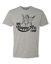 Load image into Gallery viewer, One Happy Ass Farm Outline Logo on premium cotton t-shirt
