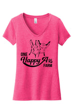 Load image into Gallery viewer, One Happy Ass Farm Outline Logo v-neck
