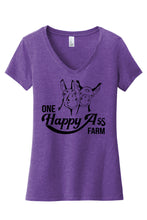 Load image into Gallery viewer, One Happy Ass Farm Outline Logo v-neck
